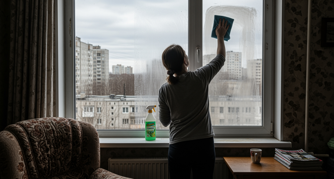 Добавляю в воду для мытья окон одну ложку этого — стекла сияют месяцами без единого развода