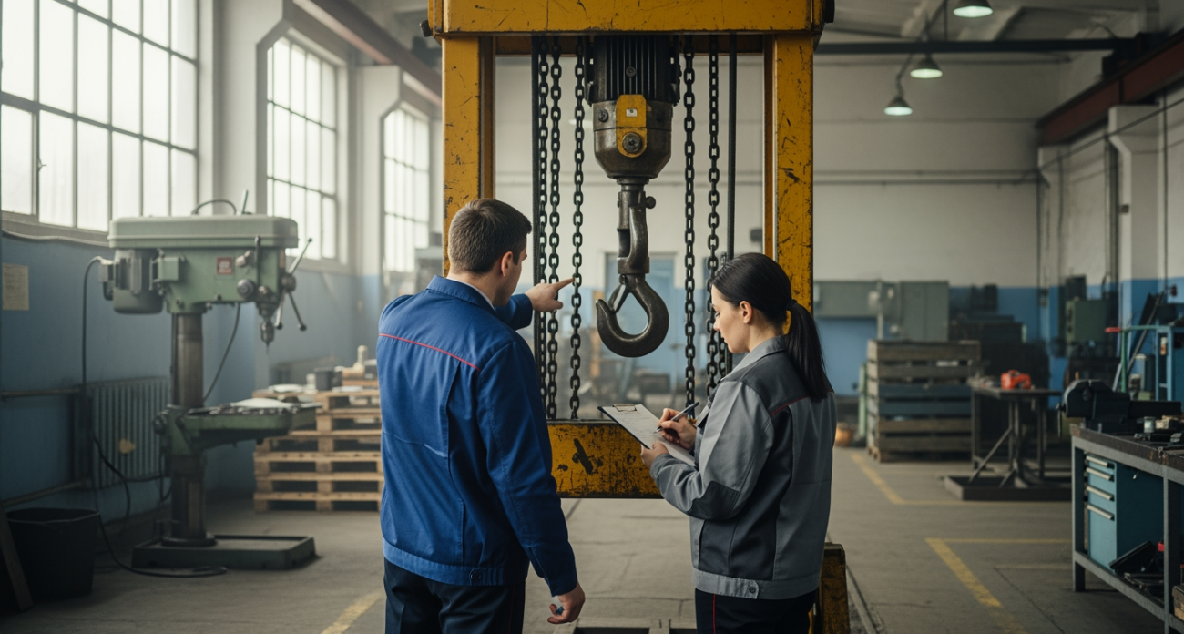 Слесаря затянуло между барабаном и канатом во время смазки подъемника