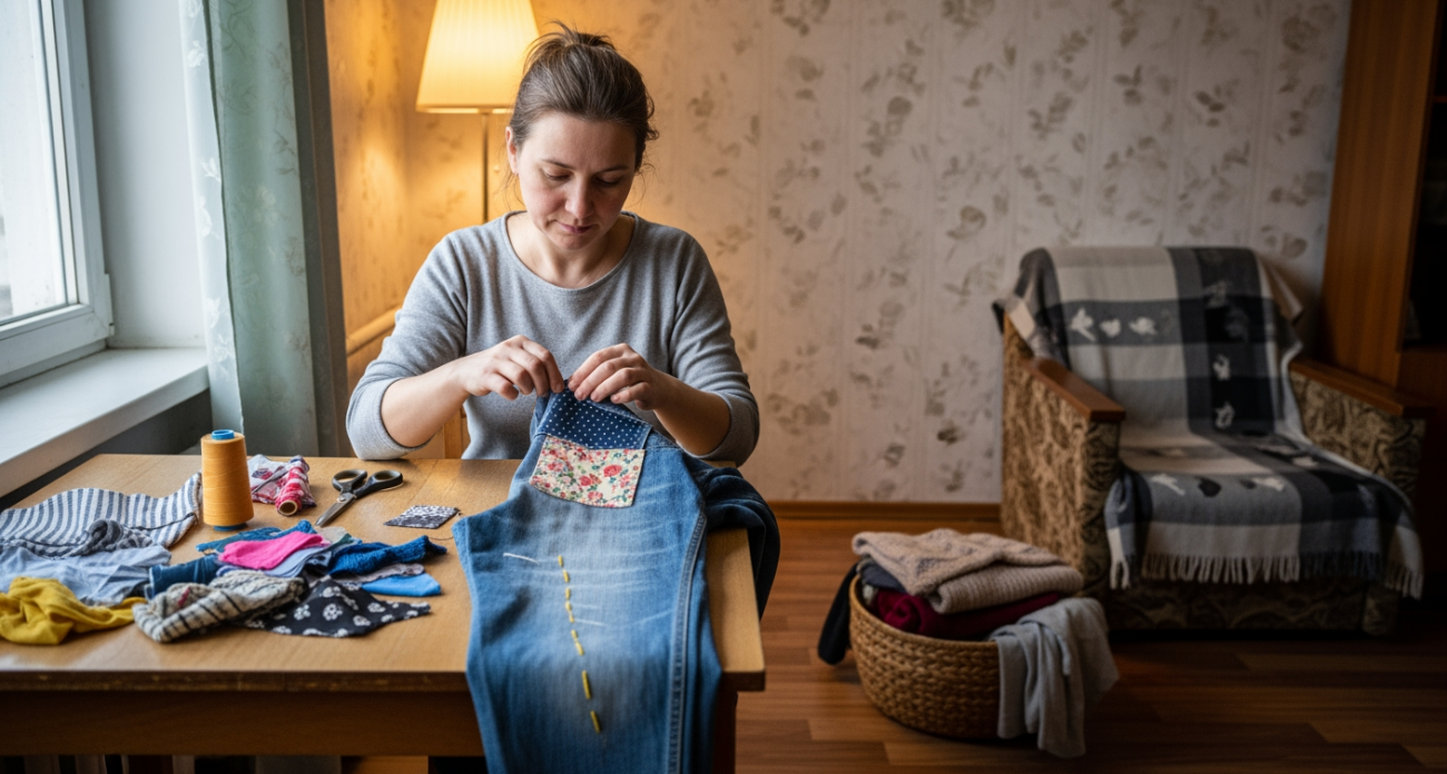 Забытые лоскутки в углу шкафа могут стать трендовым декором всего за один вечер