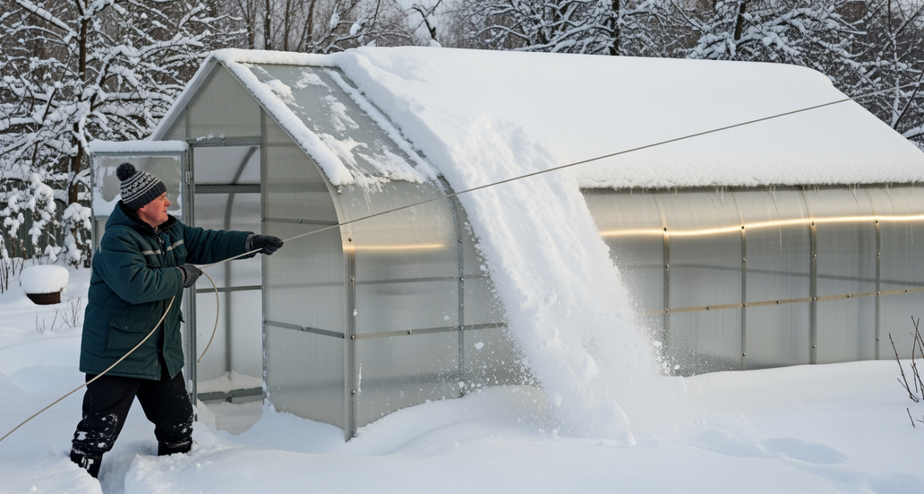 Бабушкин способ растопить снег в теплице за ночь — никто не догадывается про этот секрет