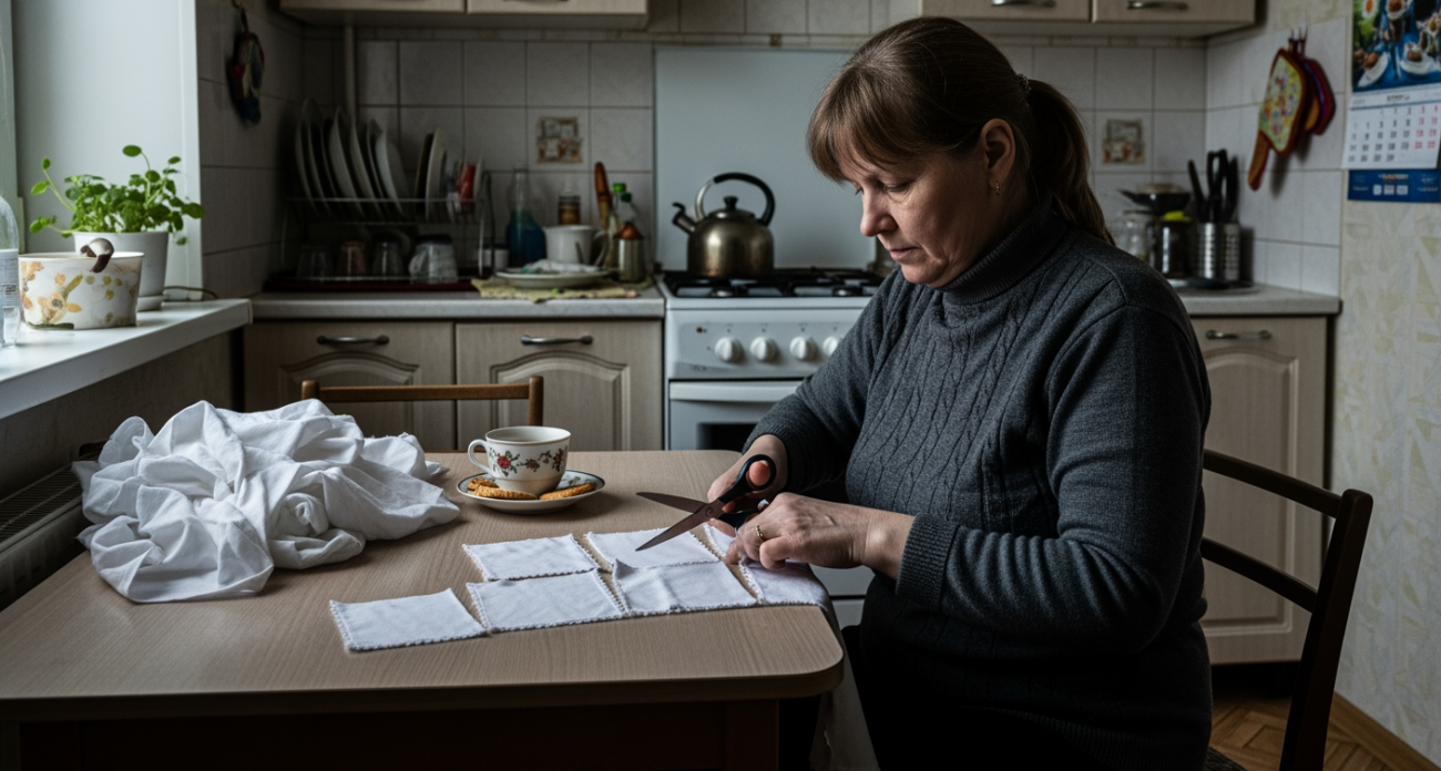 Из старых простыней делаю нужные вещи для дома быстрее чем за четверть часа