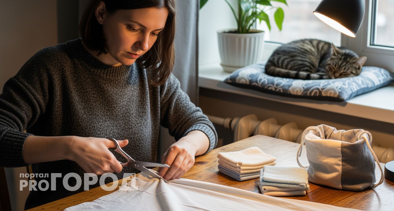 Старые простыни и пододеяльники превращаются в нужные домашние помощники за 15 минут