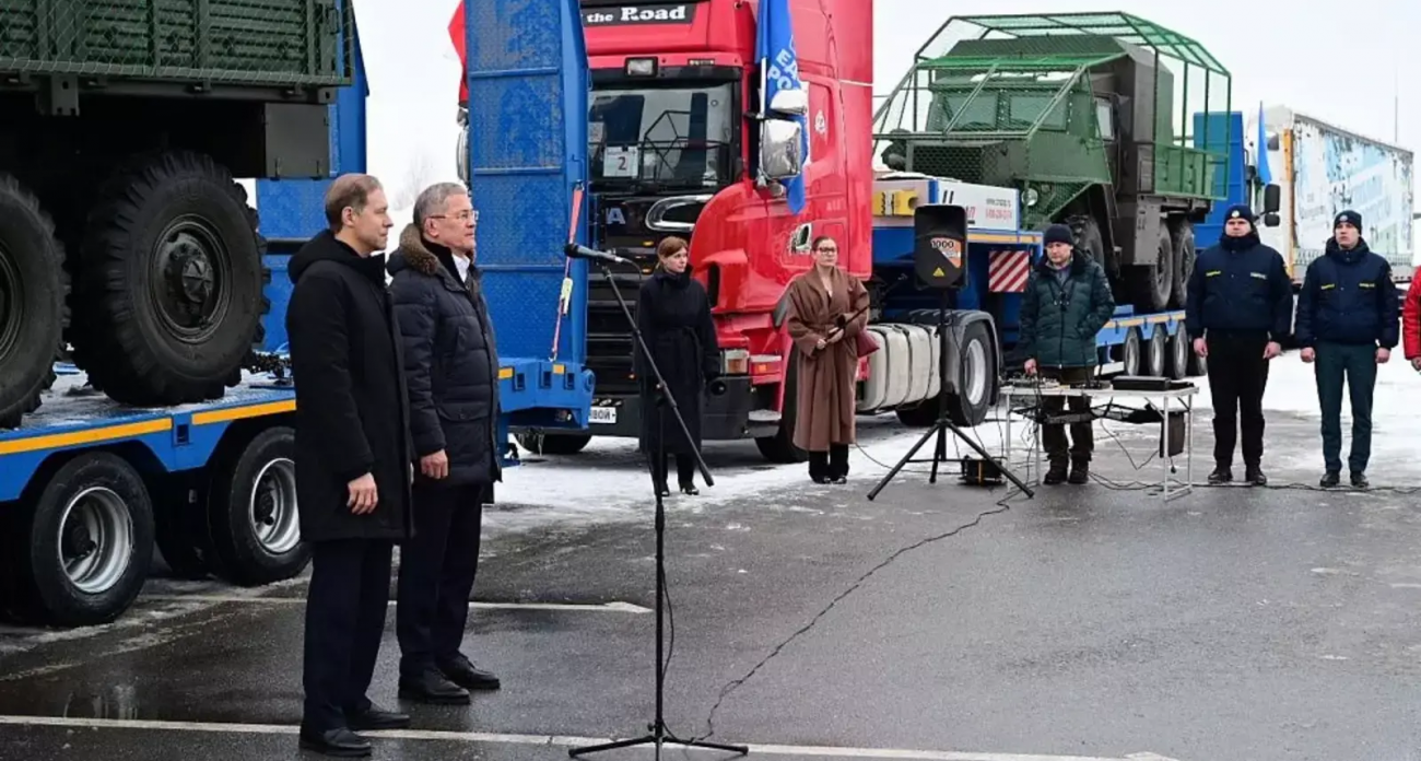 Башкирия отправила на СВО 17 машин включая бронированные «Уралы»