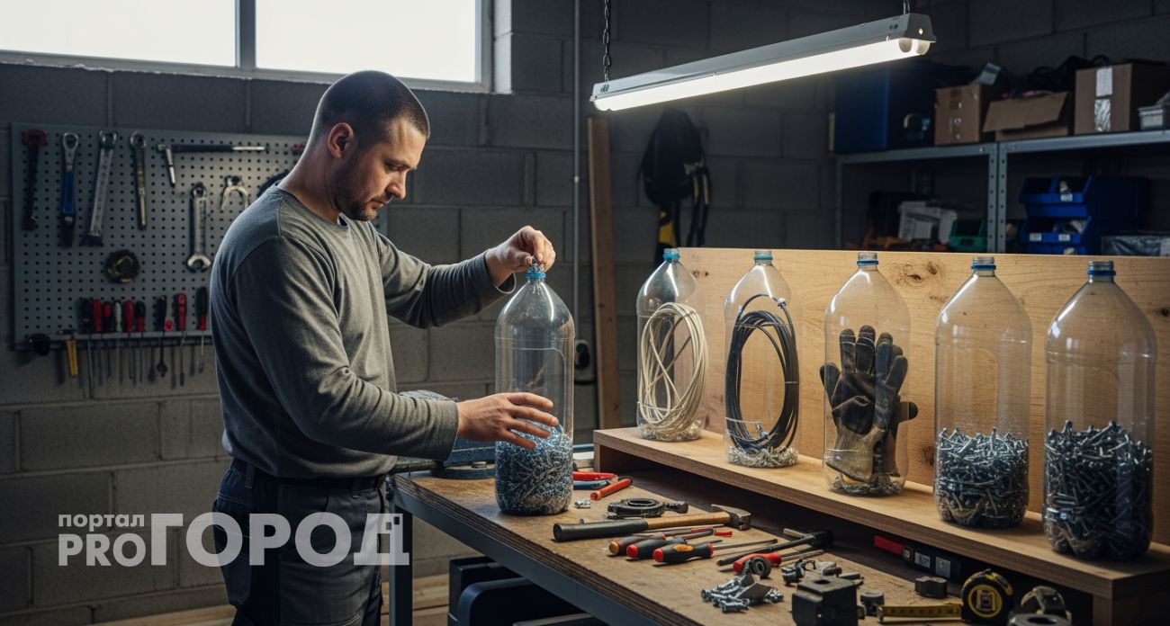 Пластиковые бутылки из мусорки станут секретным оружием против беспорядка в доме за считанные минуты