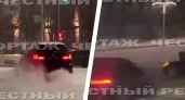 В Уфе водители тонированных BMW устроили дрифт без номеров
