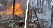 В Уфе при пожаре в лесной постройке погибла женщина