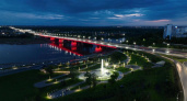 Мэр Уфы показал новую подсветку Бельского моста