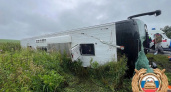 Автобус с 40 пассажирами опрокинулся в кювет на трассе в Башкортостане