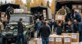 23-й гуманитарный конвой из Октябрьского доставит в зону СВО автомобили, мобильную баню и средства РЭБ