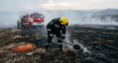 В Баймакском районе Башкирии потушили гектар горящей травы