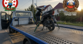 В Уфе за выходные поймали трех подростков на питбайках и мотороллере