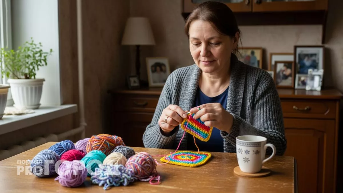 Узнала у соседки простой способ превращать остатки пряжи в домашние мелочи и забыла про траты