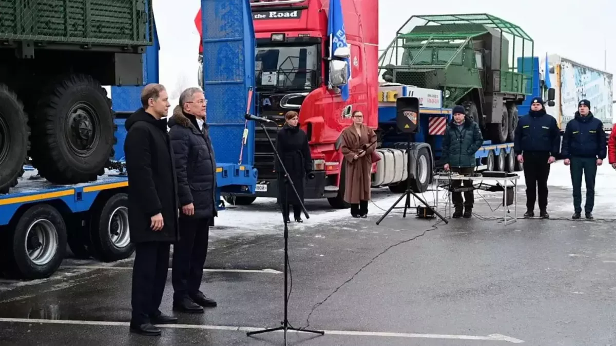 Башкирия отправила на СВО 17 машин включая бронированные «Уралы»
