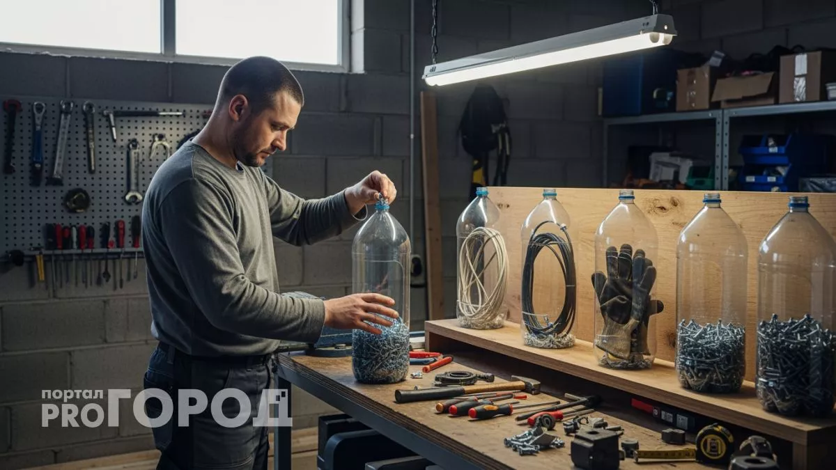 Пластиковые бутылки из мусорки станут секретным оружием против беспорядка в доме за считанные минуты