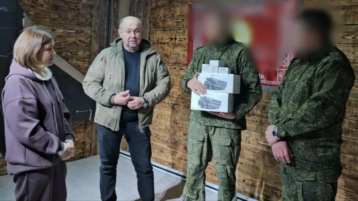 Башкирские журналисты доставили мотоцикл и тепловизоры бойцам полка «Башкортостан»