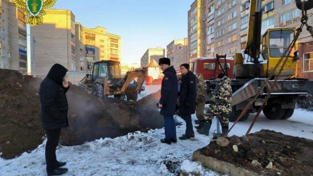 74 дома в Белорецке остались без отопления из-за прорыва трубы