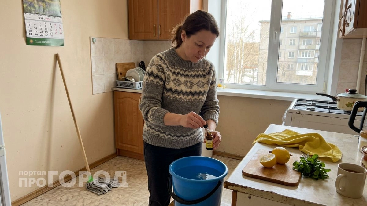 Капля эфирного масла в ведро при уборке — и квартира пахнет свежестью три дня