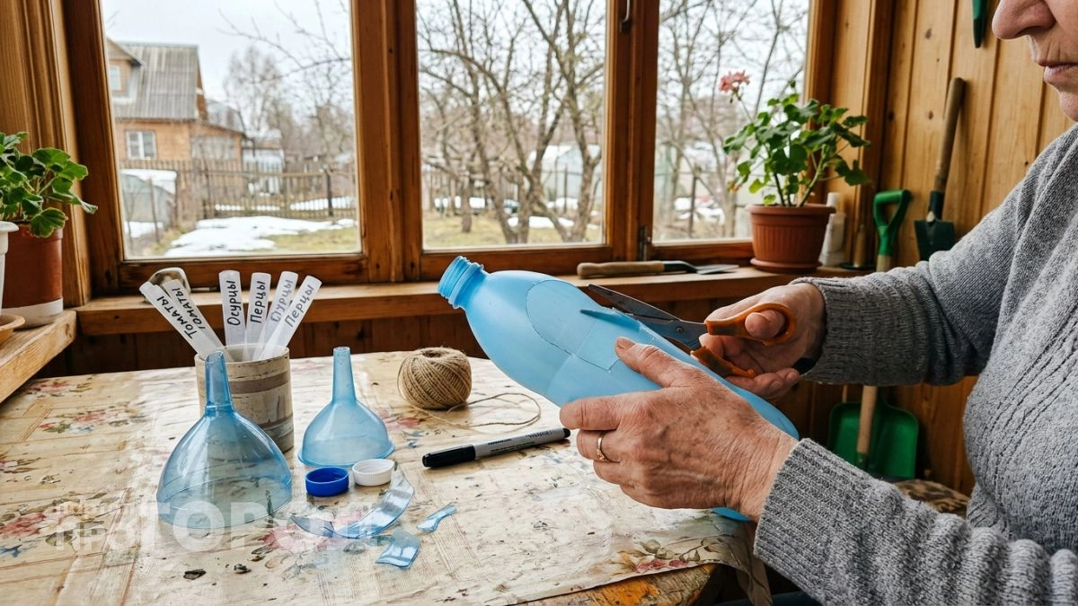 Месяцами коплю пустую пластиковую тару чтобы весной сделать из нее бесплатную замену дорогим дачным приспособлениям