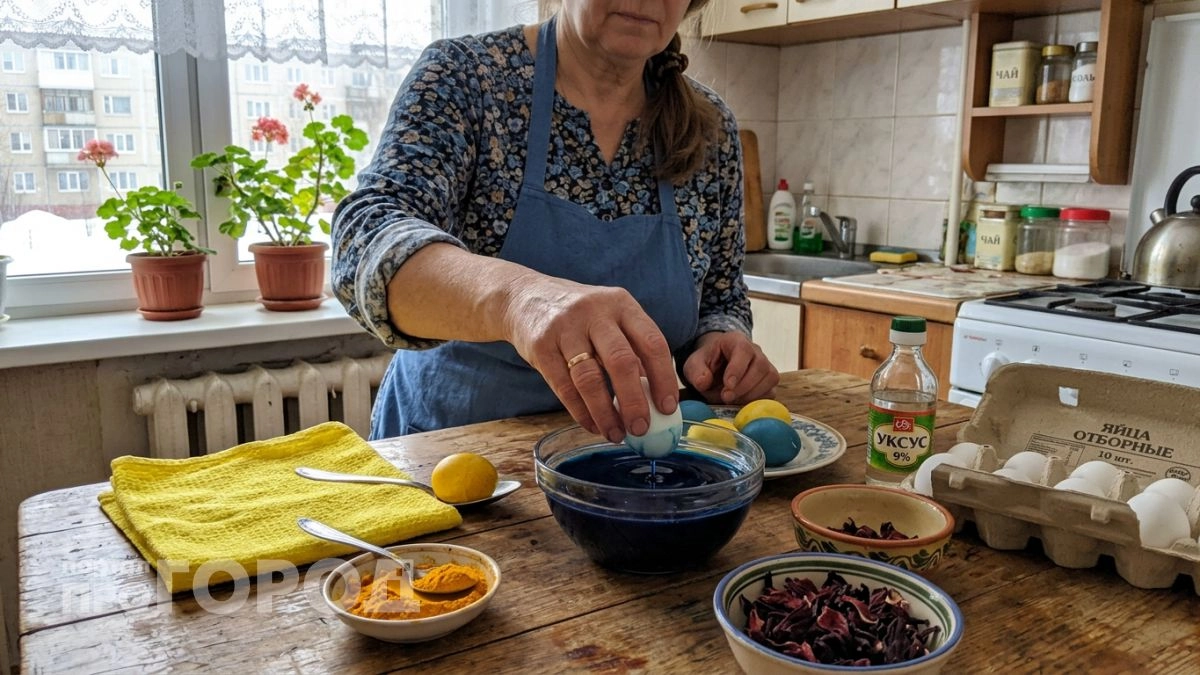 Давно не коплю луковую шелуху к Пасхе, ведь три простые добавки дают яйцам стильный мраморный цвет без химии