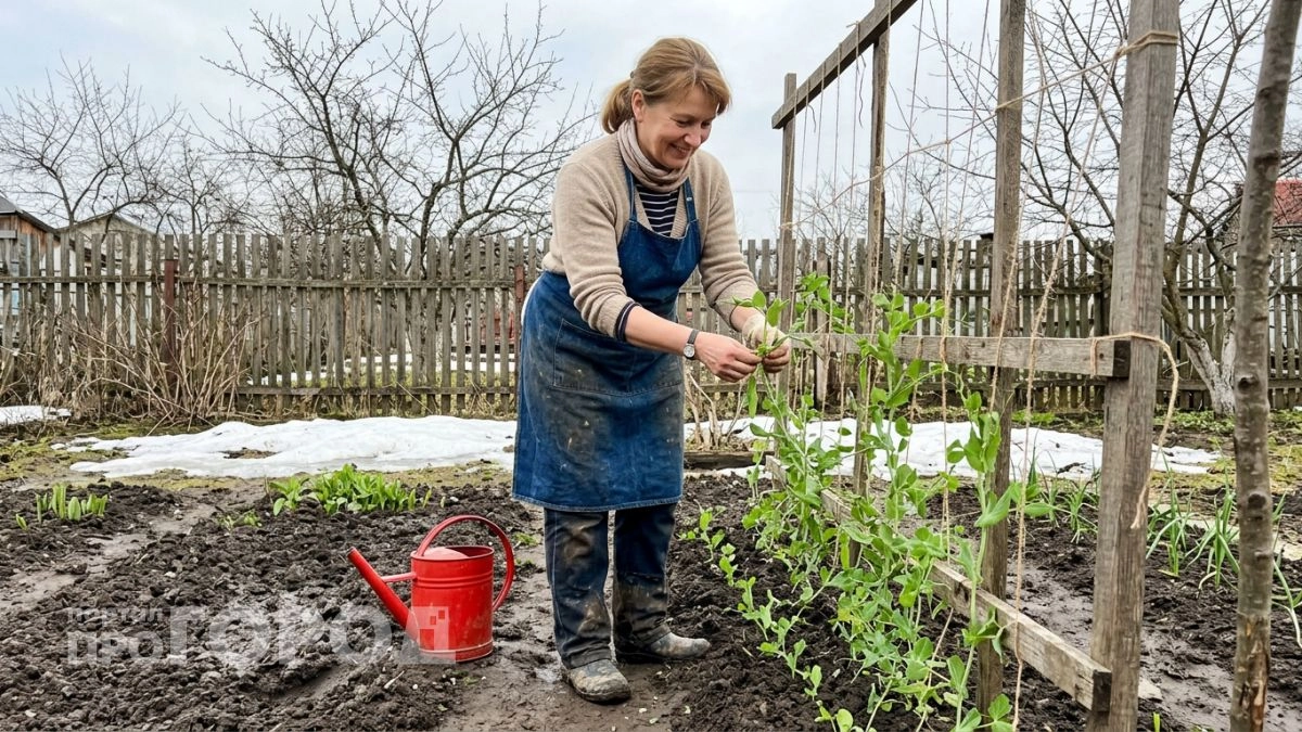 Посадила горох одним хитрым способом — теперь дети едят его прямо с куста и даже не вспоминают про конфеты