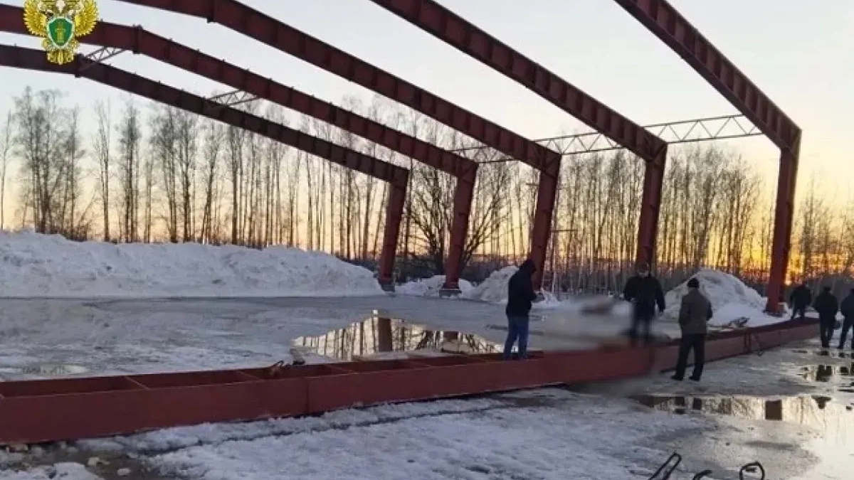 Рабочий погиб при падении с высоты на стройке ледовой арены в Башкирии