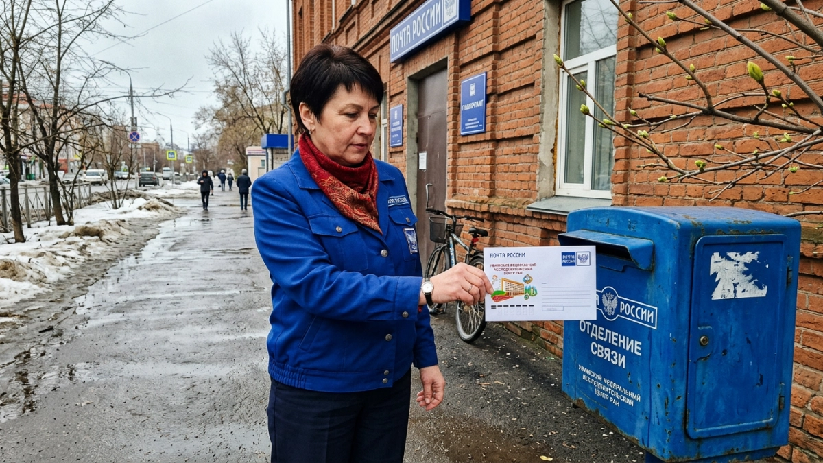 Почта России выпустила конверт к 75-летию Уфимского центра РАН