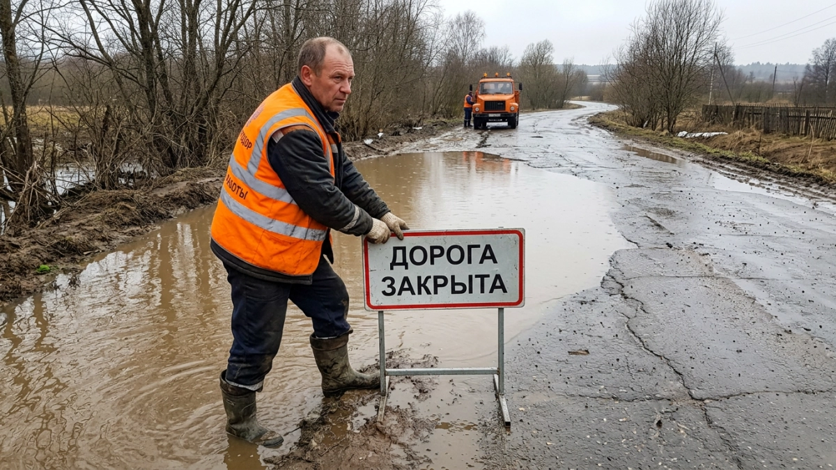 Паводок закрыл дороги в Иглино и Белорецком районе