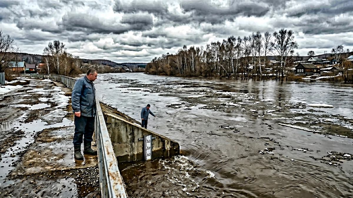 Уровень воды в реках Башкирии за сутки вырос почти на метр