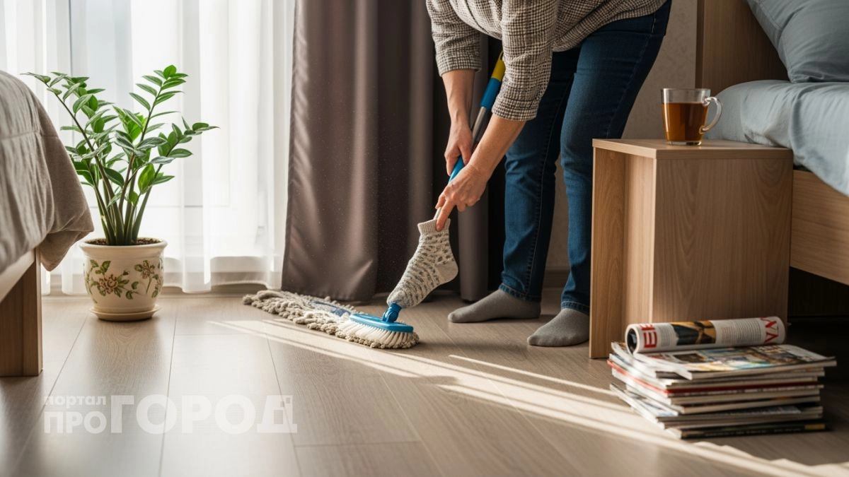 Хватит тратить время на пылесос: использую обычный носок для идеальной чистоты пола без лишних усилий
