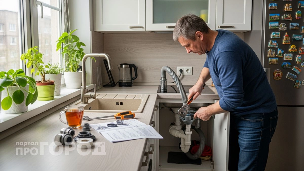 Хватит тратить деньги на бытовую химию: запах из слива пропадает после простой проверки этой детали под раковиной