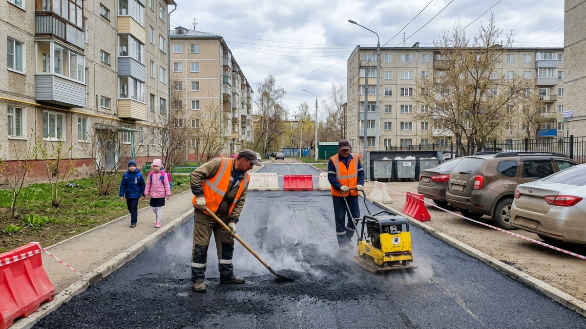 Уфа запускает многолетнюю программу ремонта 80 самых разбитых межквартальных проездов