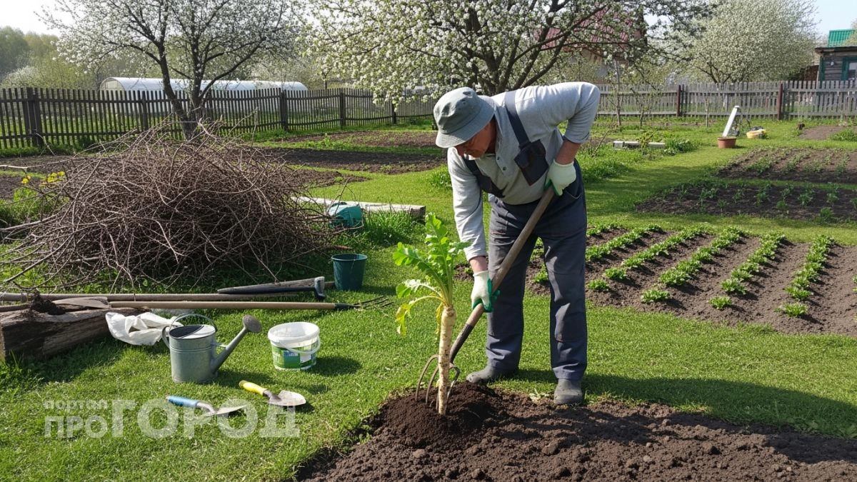 Забудьте про изнурительную прополку: хрен на участке исчезнет навсегда после одного простого полива весной
