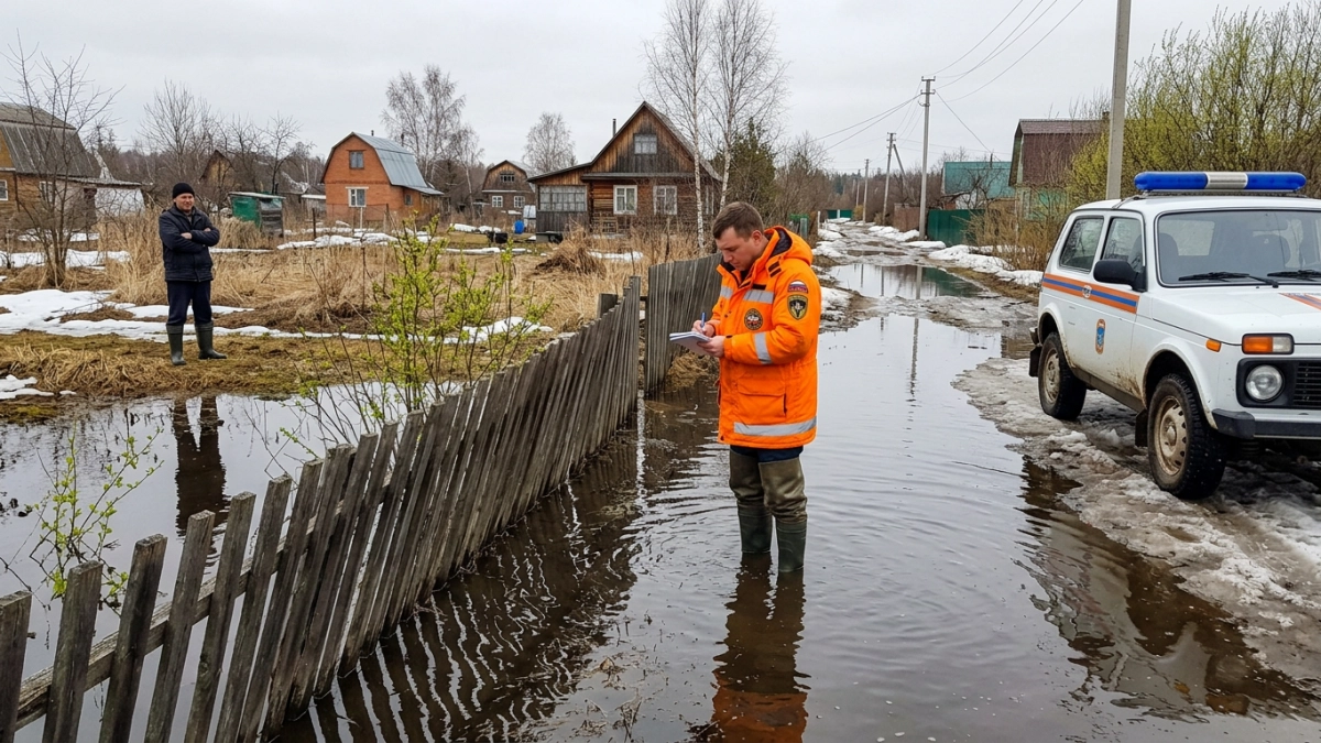 Половодье в Башкирии: 55 участков затоплено, движение ограничено на 13 дорогах