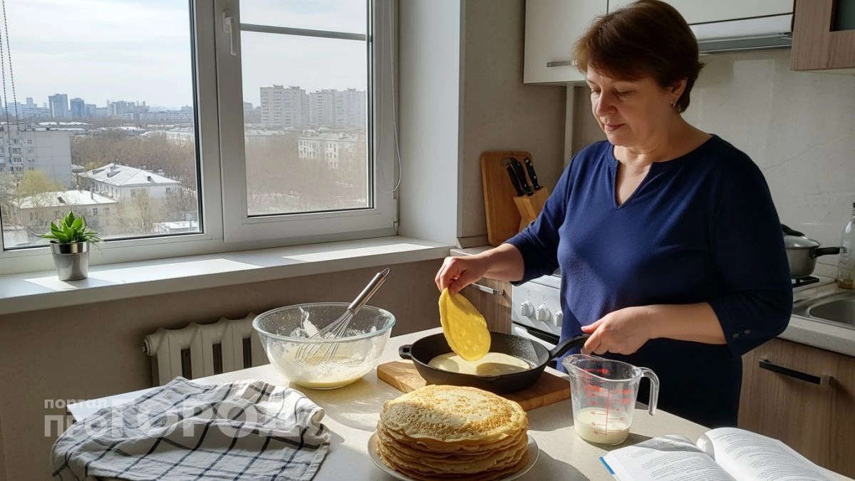 Забудьте про рваные края: одна маленькая деталь в замешивании теста делает блины тонкими как кружево