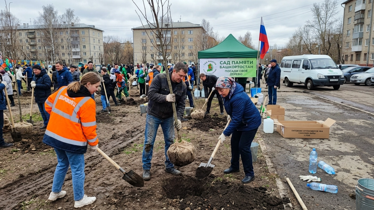 43 тысячи участников высадят 66 тысяч деревьев и кустарников в Башкирии