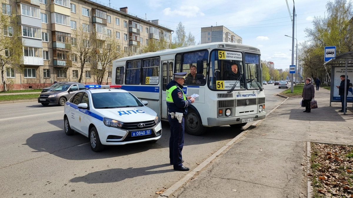 ГАИ Уфы проверяет автобусы и грузовики: особый контроль школьных маршрутов