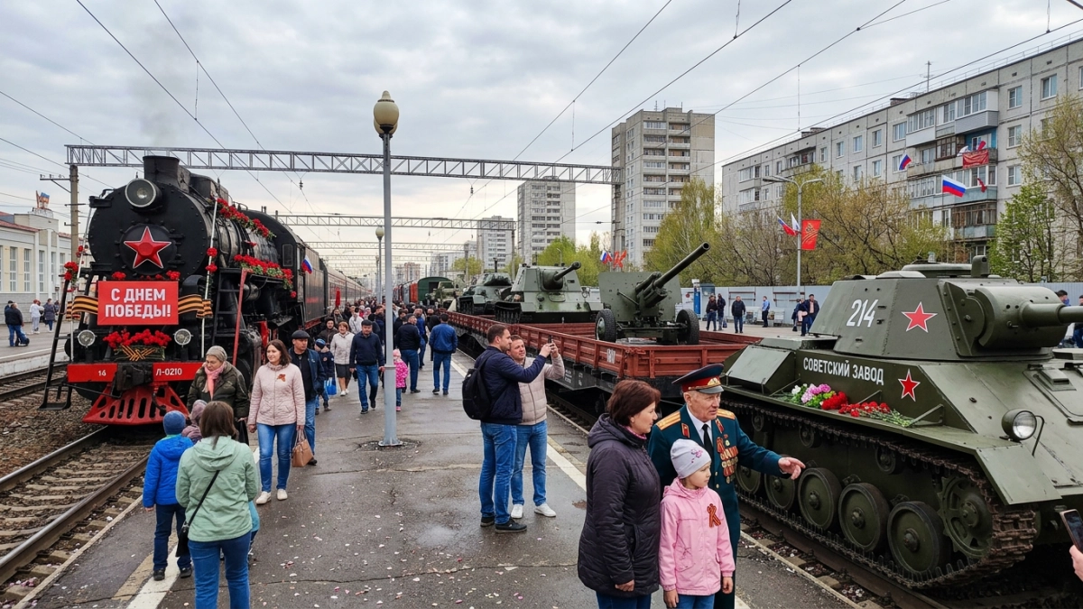 «Паровоз Победы» и 20 единиц техники: Уфа готовится к 9 Мая