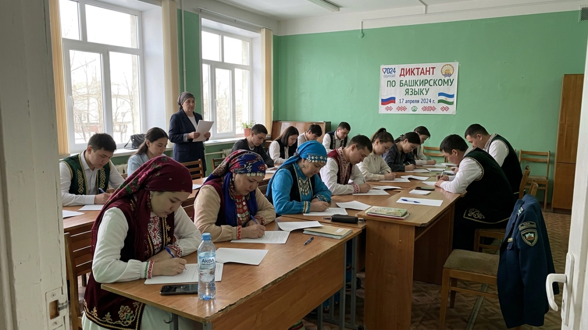 Башкирский диктант объединил участников из 30 регионов и 15 стран