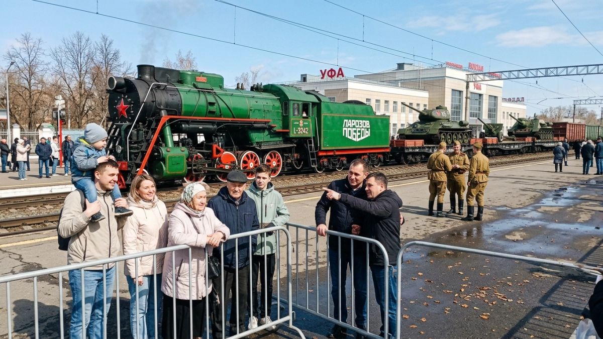 «Паровоз Победы» привезёт в Уфу 20 единиц военной техники