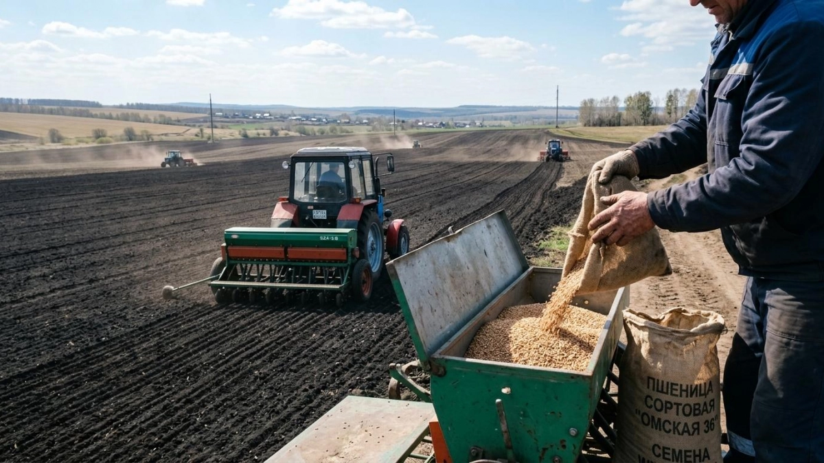 Посевная в Башкирии: 16 районов в работе и 2 млн гектаров яровых