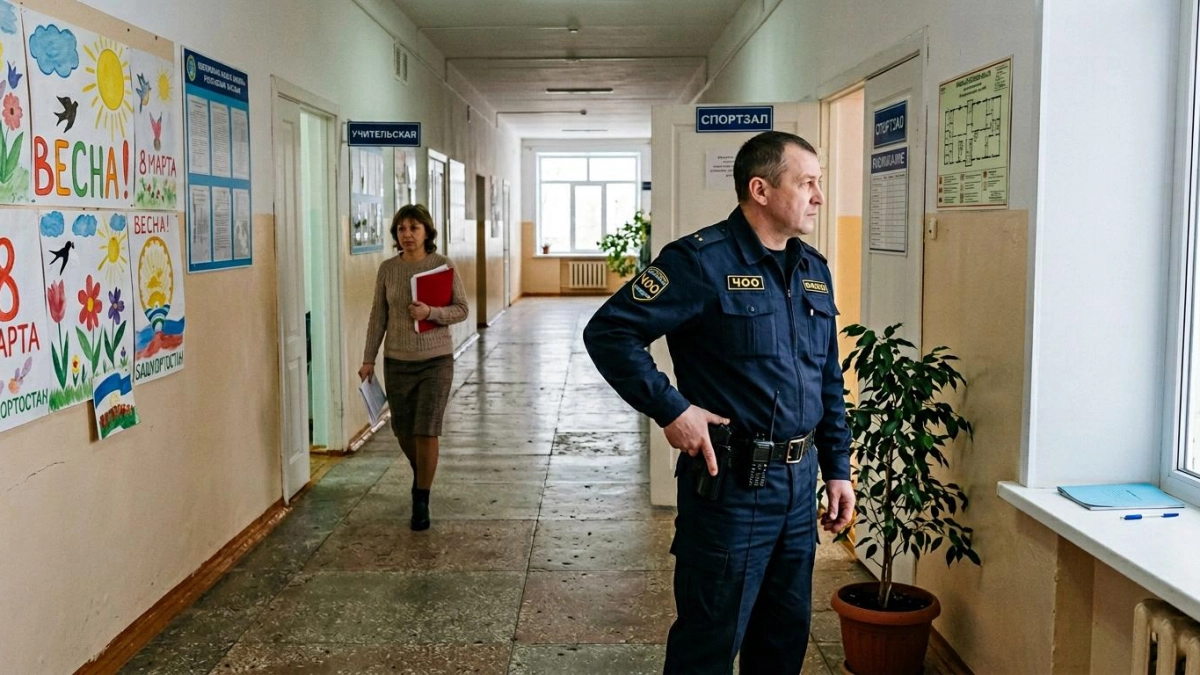 Школы Башкирии перешли на двухрежимную охрану: вооружённые посты с 7 до 19