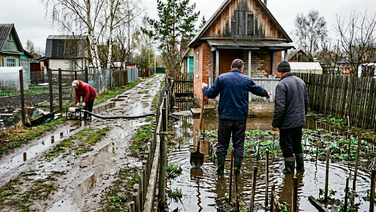 В Башкирии половодье подтопило мост и 52 участка СНТ «Молодость»