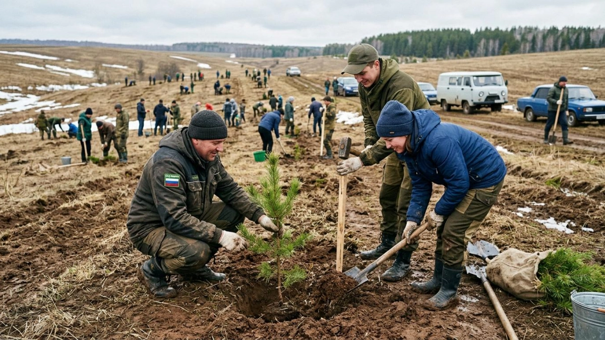 «Зеленая Башкирия»: 95 новых аллей заложили за две недели весеннего сезона