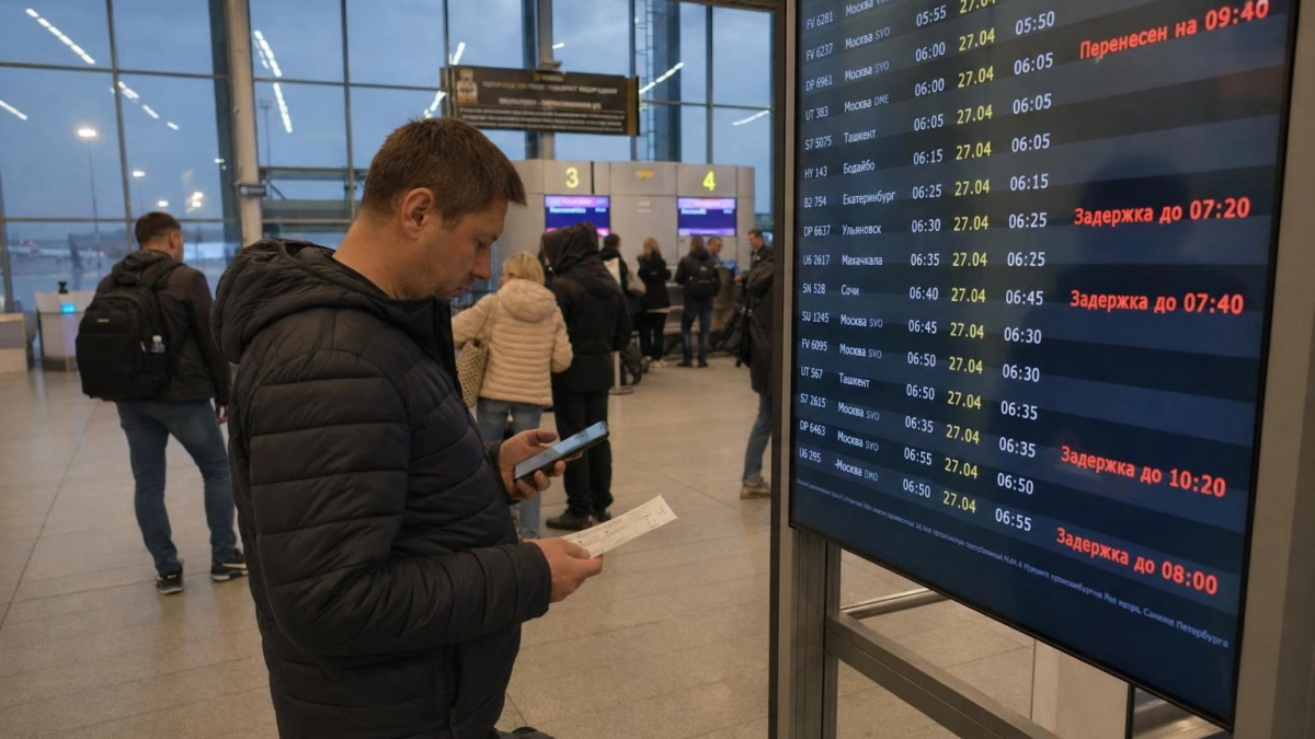 Снегопад в Москве задержал рейсы из Уфы на семь часов