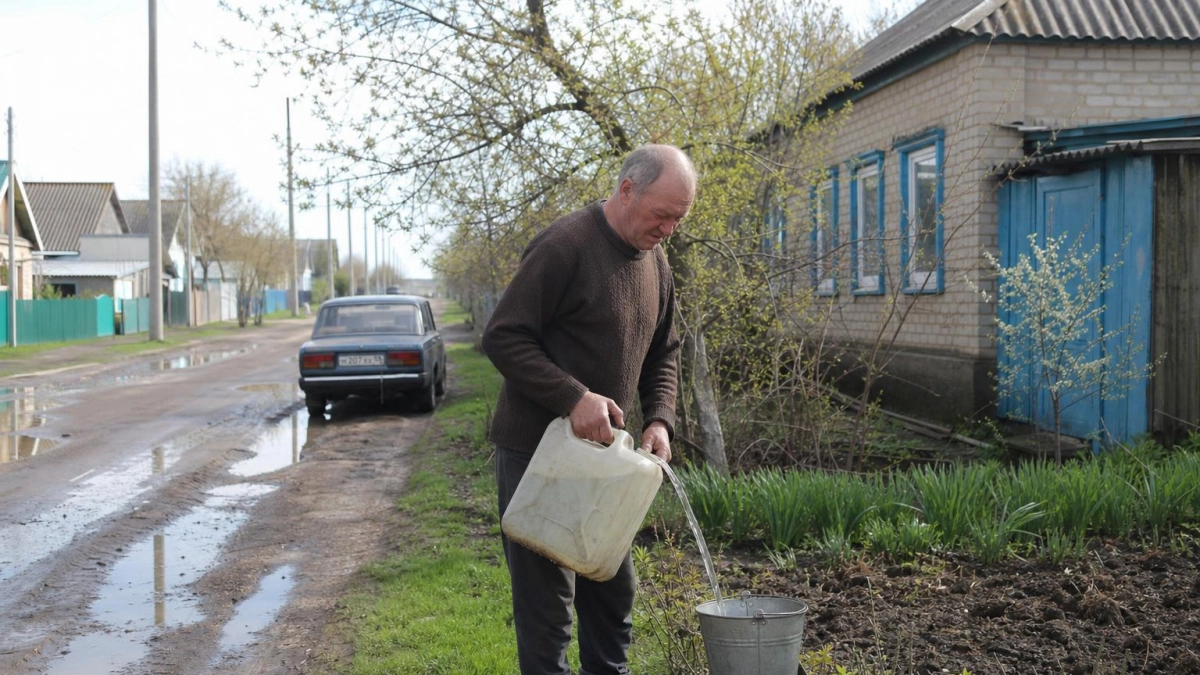 В башкирской деревне жёсткая вода губит урожай и мешает готовить еду