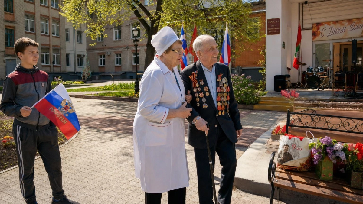 Ветеранам госпиталя в Уфе устроили концерт накануне Дня Победы