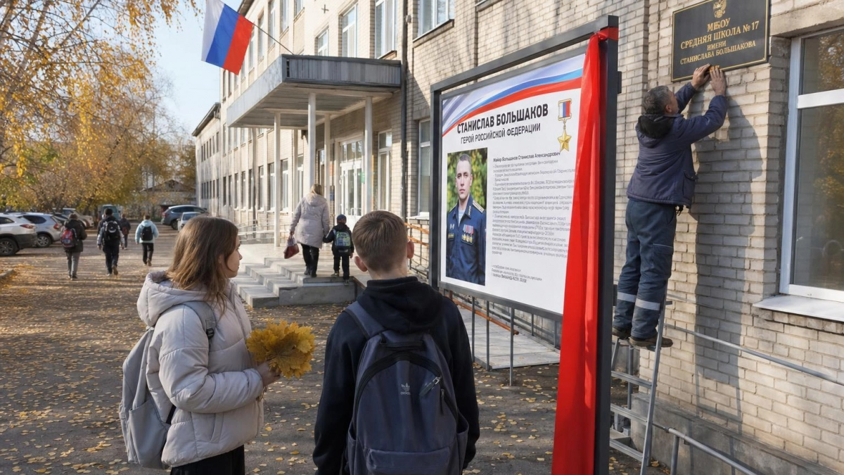 Школе №1 в Янауле присвоили имя Героя России Станислава Большакова