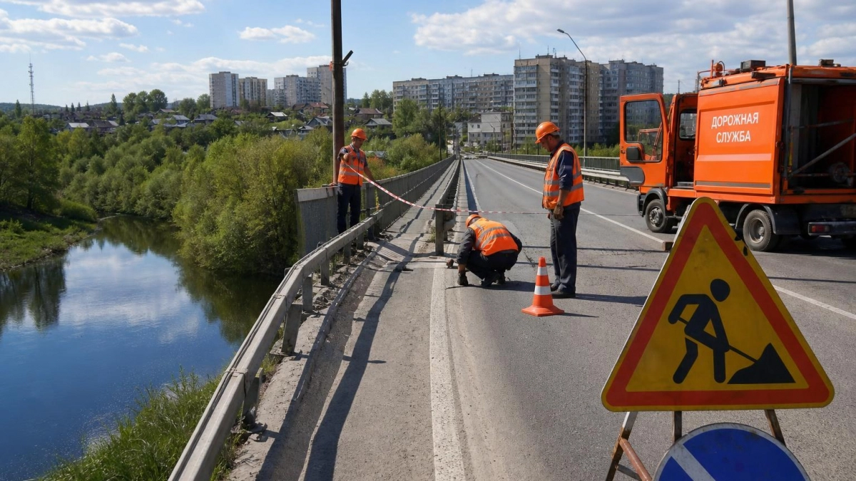 Мост через Берёзовую в Уфе закроют на месяц из-за ремонта