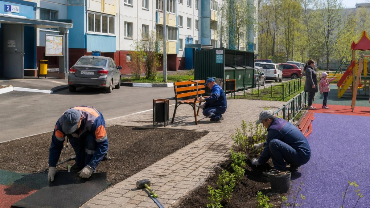 В Башкирии обновили программу «Башкирские дворики»: парковки, площадки и видеонаблюдение