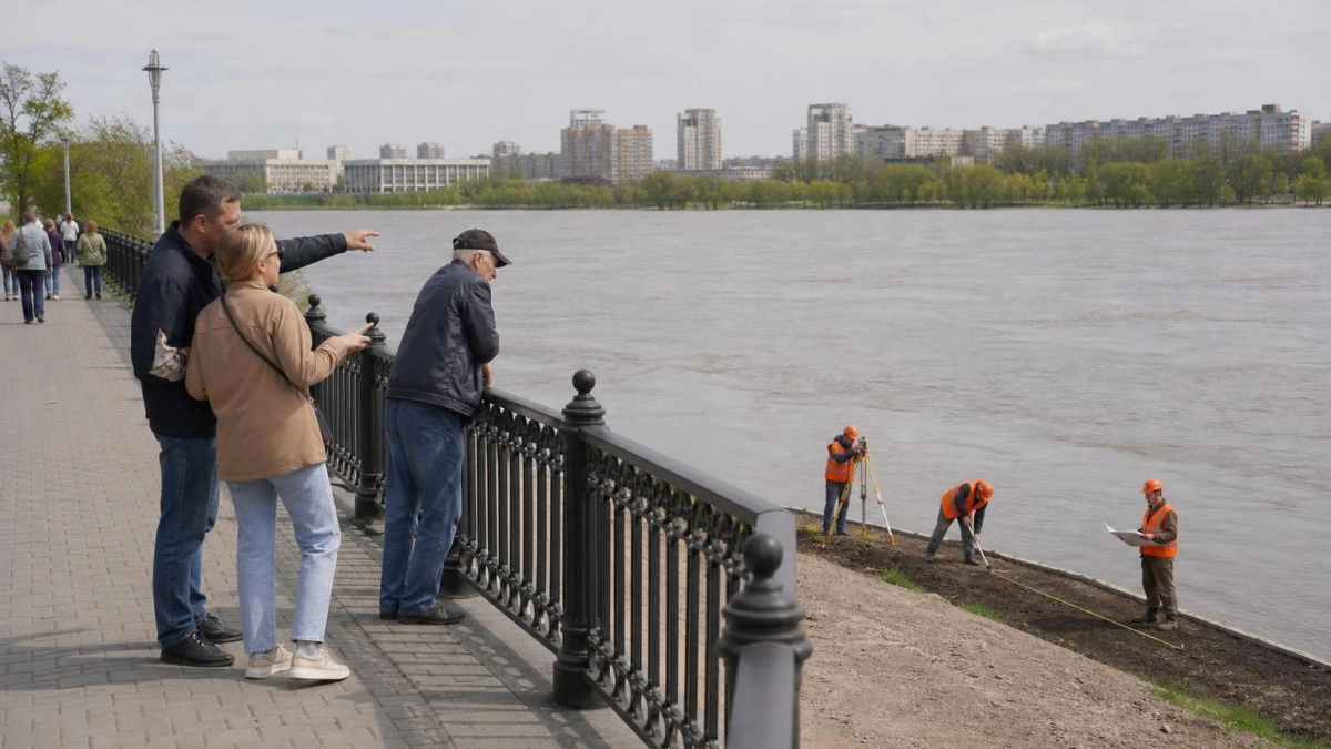 Отель за 800 млн рублей на набережной Уфы строят в зоне паводков